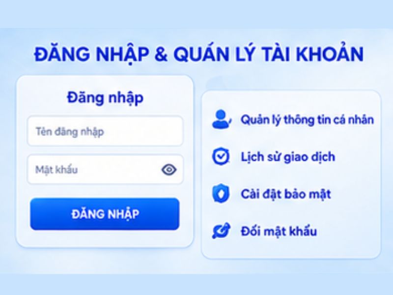 Cách đăng nhập và quản lý tài khoản LLWIN