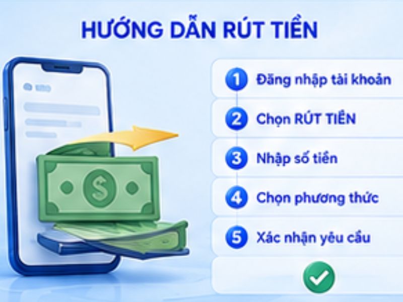Hướng dẫn rút tiền tại LLWIN