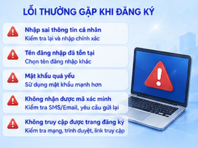 Những lỗi thường gặp khi đăng ký LLWIN