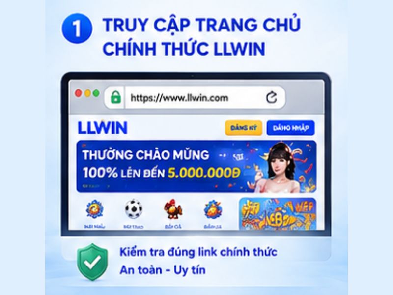 Truy cập trang chủ chính thức LLWIN