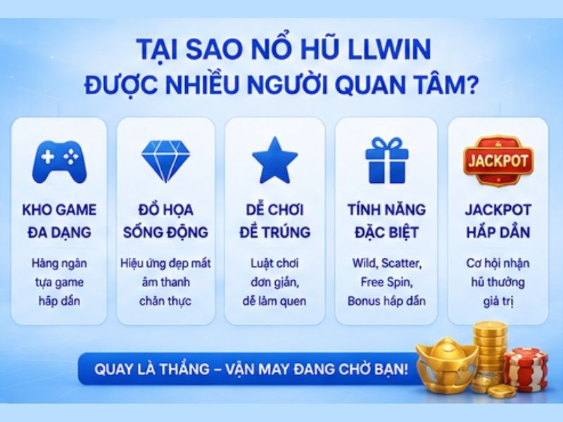 Ưu điểm của Nổ Hũ LLWIN