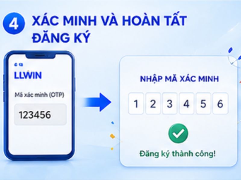 Xác minh và hoàn tất đăng ký