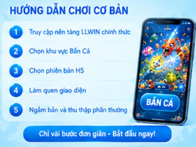 Cách chơi Bắn Cá H5 LLWIN cơ bản