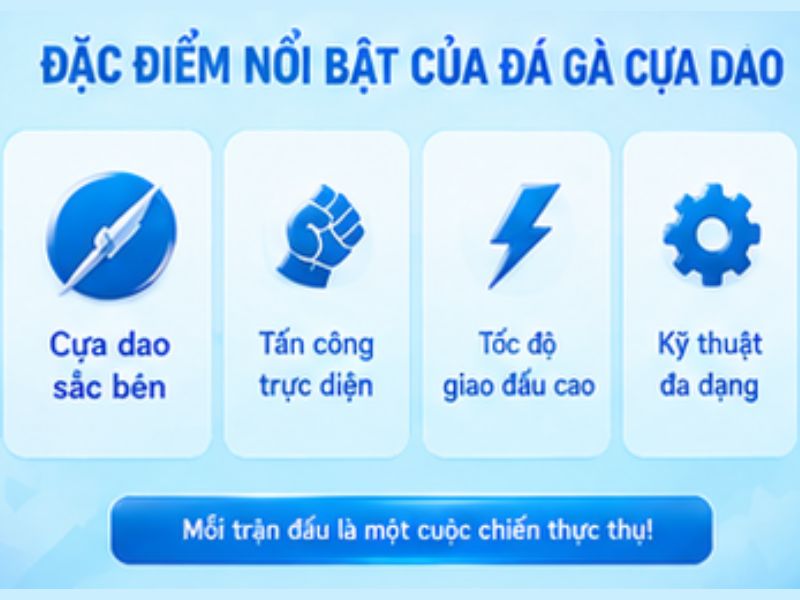 Đặc điểm nổi bật của đá gà cựa dao