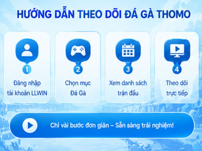 Hướng Dẫn Truy Cập Đá Gà Thomo LLWIN